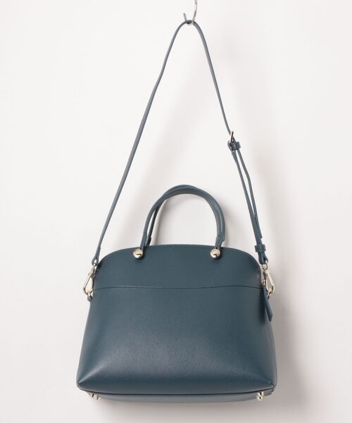 値下げしました！　FURLA フルラ バッグ　PIPER ネイビー　　美品 FURLA（フルラ） トートバッグ パイパー (Furla Piper) ハンドバッグ M