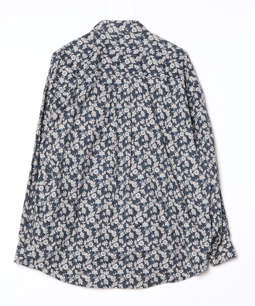 「ANPAS」 「ciao.indenture」長袖シャツ M グレイッシュブルー メンズ_画像2