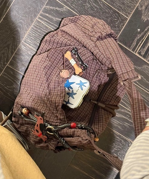 ショルダーバッグ バッグ String plaid shoulder bag レディース