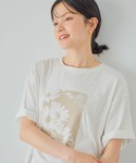tシャツ 半袖 レースフラワーフォトTシャツ ...の詳細画像2