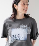tシャツ 半袖 レースフラワーフォトTシャツ ...の詳細画像5