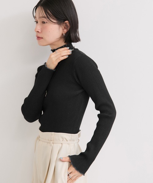 WOMEN】メランジタートルニット 正規販売店