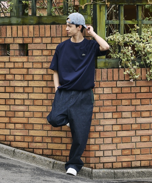 LACOSTE（ラコステ） 半袖Tシャツ SMALL ピンク メンズ : ZOZOTOWN