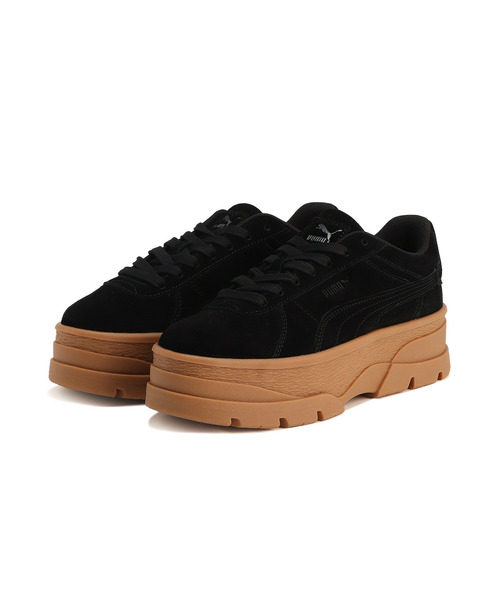 「PUMA」 ローカットスニーカー 22.0cm ブラック レディース_画像2