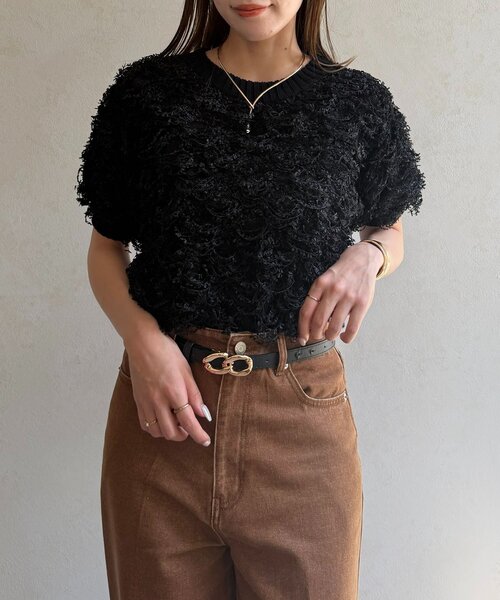 tシャツ フェザーヤーン6分袖プルオーバー レディース | Thevon | 02