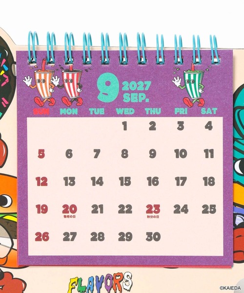 文房具 「FLAVORS」コラボ 卓上カレンダー「2027年カレンダー」 | niko and… | 19