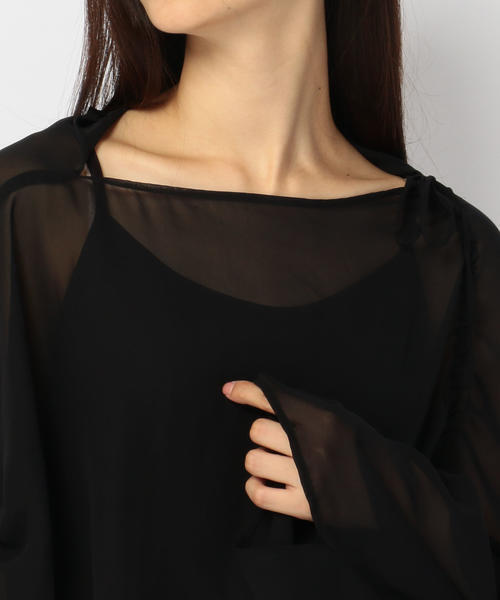 tシャツ CATORCE (カトルセ)シースルーコンビトップス レディース CATORCE tシャツ (カトルセ)シースルーコンビトップス