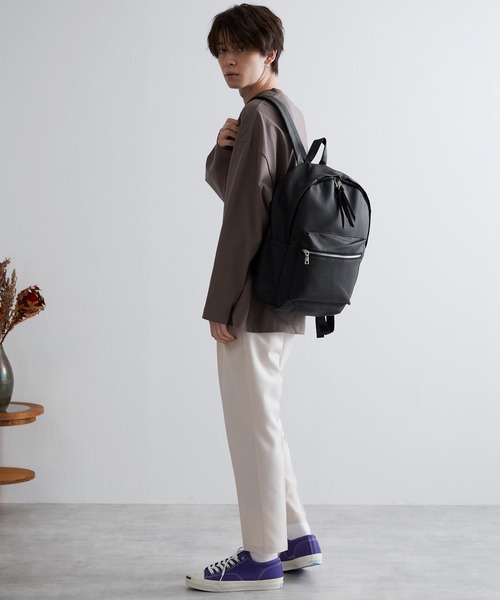 リュック BASIC NEOLEATHER BACKPACK/PUレザーバッグパック :28442663 ...