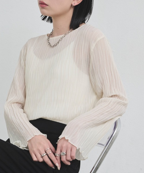 Aunt Marie's（アントマリーズ） ブラウス シャツ シフォン楊柳