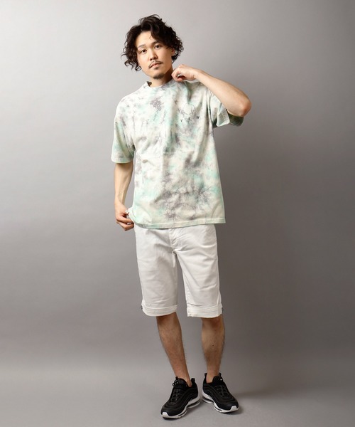 RE. OKANE MOCHI タイダイ染め 長袖Tシャツ タイダイ染め 長袖Tシャツ Lサイズ 曼荼羅 ブルー×ブラック : 旅
