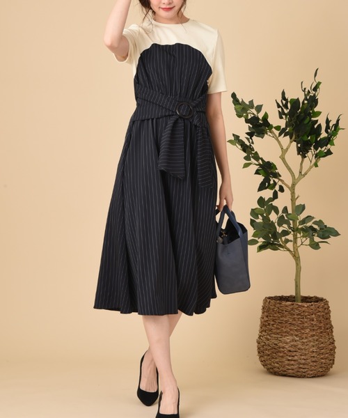 ワンピース サッシュベルト付きドッキングワンピース Zozotown Paypayモール店 通販 Paypayモール