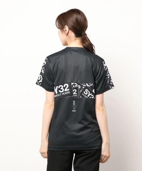 tシャツ SY32 by SWEET YEARSACTIVE EXCHANGE BOX LOGO TEE レディース メンズ SY32 by SWEET YEARS tシャツ YEARSACTIVE EXCHANGE BOX LOGO