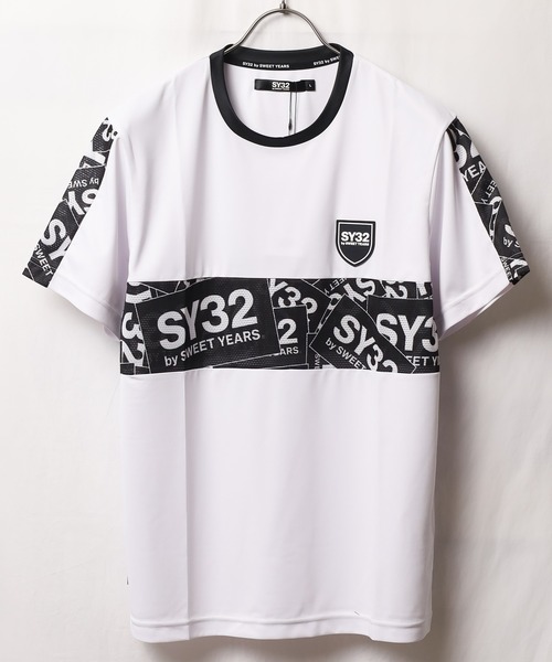 tシャツ SY32 by SWEET YEARSACTIVE EXCHANGE BOX LOGO TEE レディース メンズ SY32 by SWEET YEARS tシャツ YEARSACTIVE EXCHANGE BOX LOGO