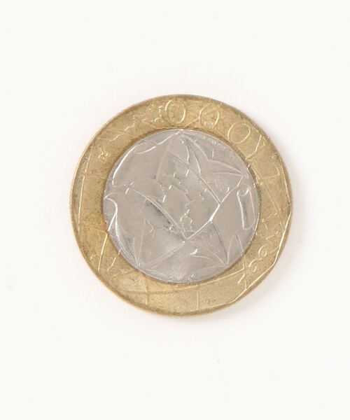 インテリア 「Ky」「VINTAGE 1000Lira」 イタリア バイメタルコイン 