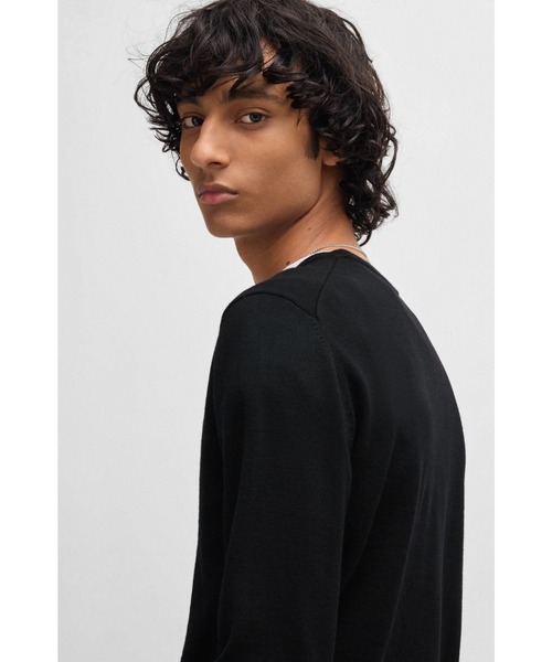 HUGO セーター ニット エクストラファインメリノウール スリムフィット