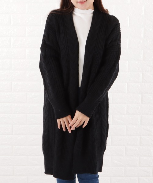 Lace Ladies（レースレディース） カーディガン ケーブルニットガウン