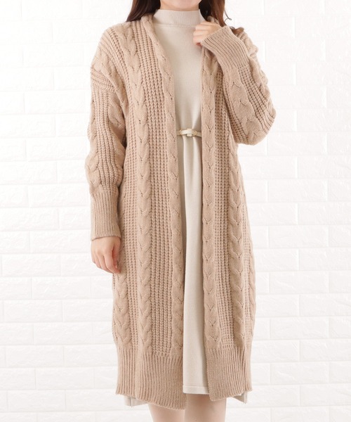 Lace Ladies（レースレディース） カーディガン ケーブルニットガウン