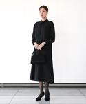ワンピース 「洗濯機で洗える」喪服/アシンメト...の詳細画像4