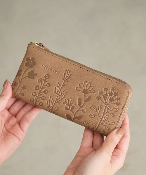 財布 zucchero/ズッケロ 長財布 本革 日本製 L字ファスナー薄マチ