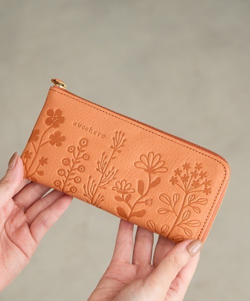 ズッケロ　長財布　未使用 財布 zucchero/ズッケロ 長財布 本革 日本製 L字ファスナー薄マチ