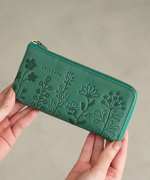 財布 zucchero/ズッケロ 長財布 本革 日本製 L字ファスナー薄マチ