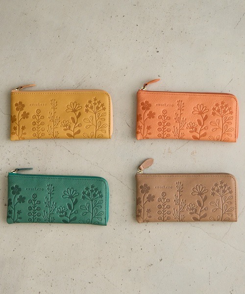 財布 zucchero/ズッケロ 長財布 本革 日本製 L字ファスナー薄マチ