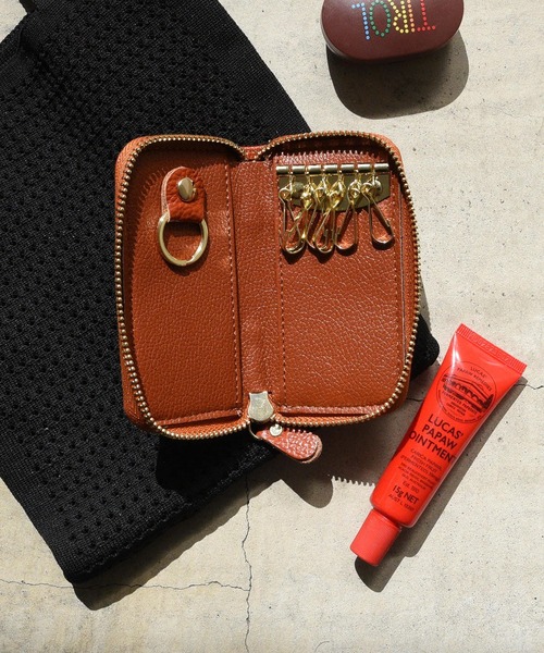 ÉSTOIRE レザーキーケース ブラウン ÉSTOIRE レザーキーケース ブラウン セール】選べる10カラー/牛床革