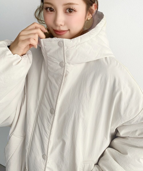 moment+ ブルゾン ジャンバー シャカシャカナイロン裏キルトモンスター