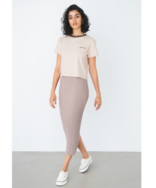 ALEXIA STAM tシャツ Somewhere Ringer Tee / Somewhereリンガー