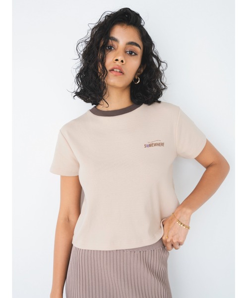 ALEXIA STAM（アリシアスタン） tシャツ Somewhere Ringer Tee