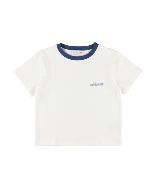 ALEXIA STAM tシャツ Somewhere Ringer Tee / Somewhereリンガー