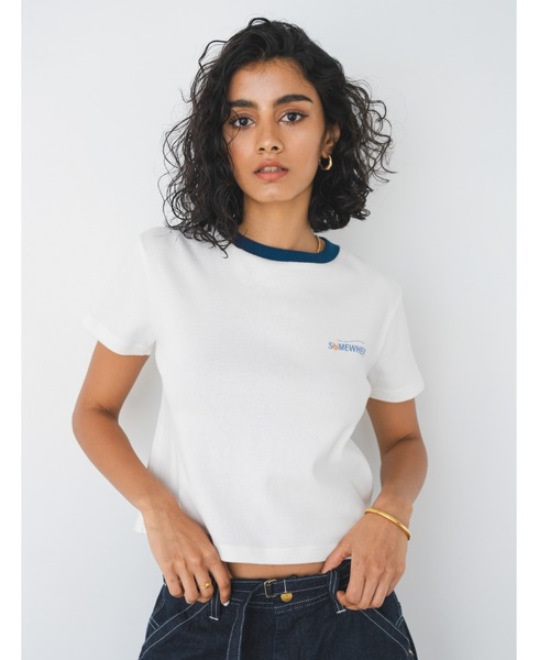 ALEXIA STAM（アリシアスタン） tシャツ Somewhere Ringer Tee