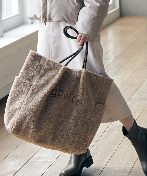 ikka（イッカ） トートバッグ ボアロゴ入りビッグトートバッグ