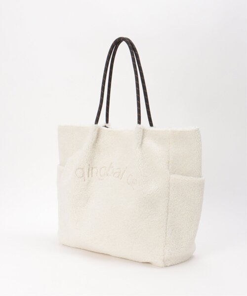 ikka（イッカ） トートバッグ ボアロゴ入りビッグトートバッグ