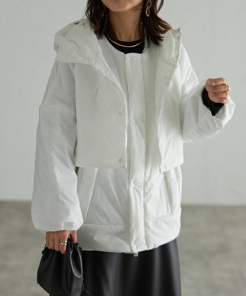 each alchemist ダウンコート ダウンジャケット 「2WAY」ベスト付中綿