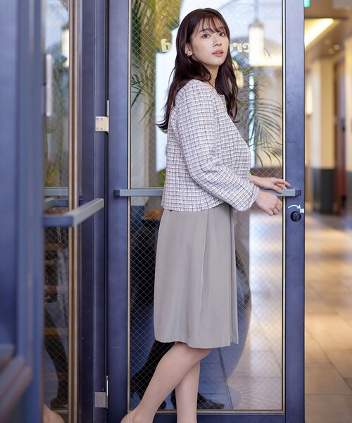 Tiaclasse スカート ベルト付きタックスカート : ZOZOTOWN Yahoo!店