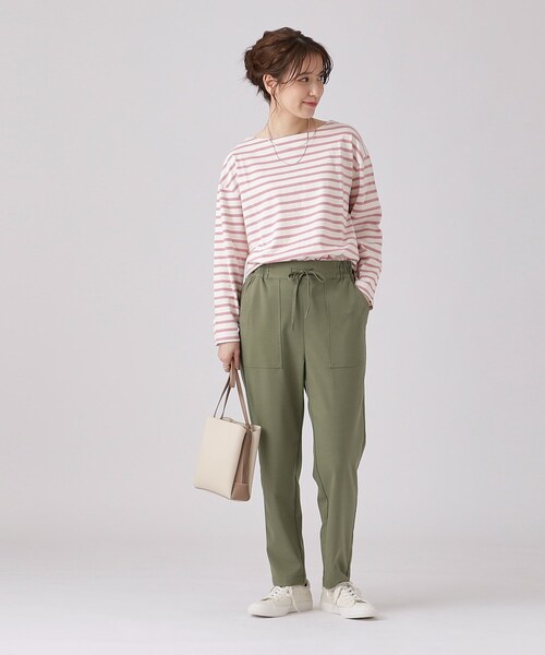 SHOO・LA・RUE パンツ 「M-LL/洗える」大人のゆるカジュアル