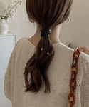 ヘアゴム ワイヤー ヘアアレンジ レディース 韓国の詳細画像4