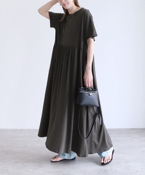 reca（レカ） ワンピース ウエストギャザー切替ワンピース : ZOZOTOWN