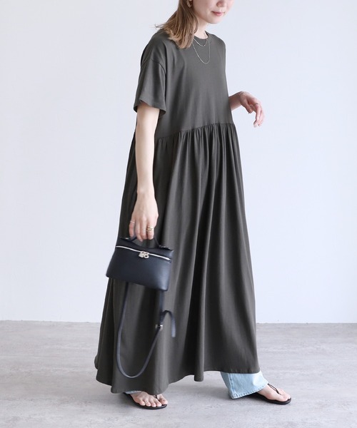 reca（レカ） ワンピース ウエストギャザー切替ワンピース : ZOZOTOWN