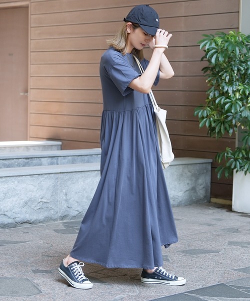 reca（レカ） ワンピース ウエストギャザー切替ワンピース : ZOZOTOWN
