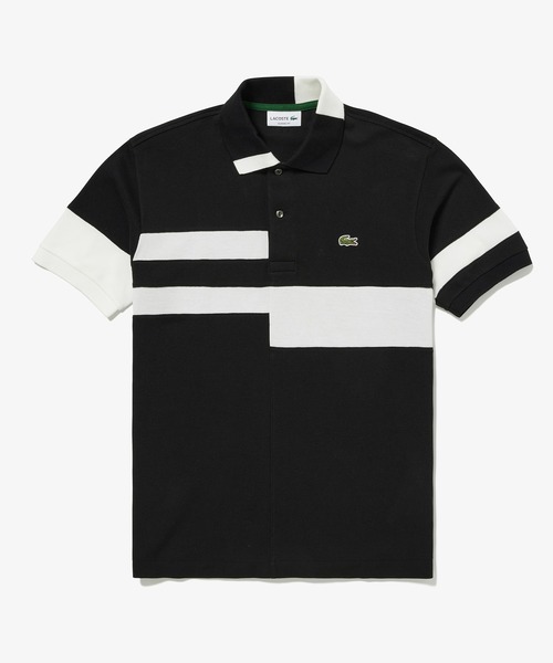 LACOSTE（ラコステ） ポロシャツ L.12.12.カラーブロック鹿の子 半袖