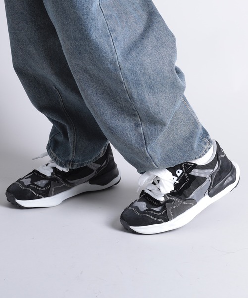 shoes365 スニーカー 「shoes365」不規則 レザースニーカー