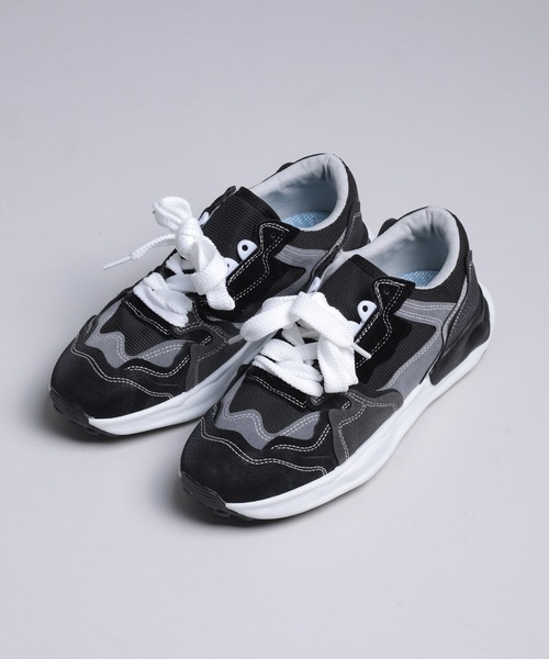 shoes365 スニーカー 「shoes365」不規則 レザースニーカー