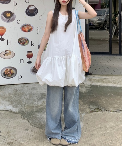 Sibra ワンピース 裾バルーンミニワンピース : ZOZOTOWN Yahoo