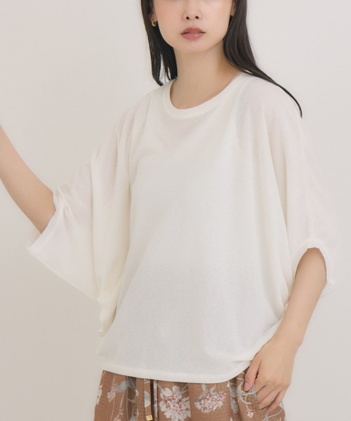 tシャツ 「KATHARINE ROSS」日本製 ワッフルプルオーバー レディース