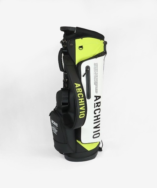 ARCHIVIO ゴルフバッグ グレー/イエロー ARCHIVIO ゴルフバッグ グレー/イエロー メンズ】キャディバッグ