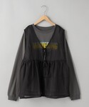 tシャツ オーガンジーベストセットロゴTシャツ...の詳細画像4