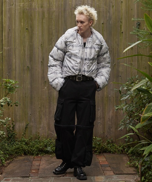 グランシー　ダウン GRANCY ダウンジャケット ダウン 「GRANCY」Printed Short Real Down