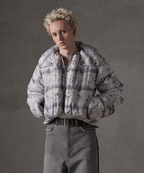 GRANCY ダウンジャケット ダウン 「GRANCY」Printed Short Real Down